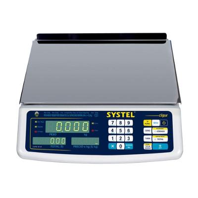 Balança Systel Clipse 30kg Branca - Bateria