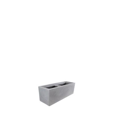 Vaso Jardineira Cubo Fosco 60x20cm Antique Cimento