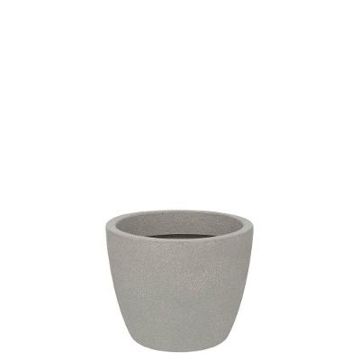 Vaso Malta Redondo Fosco 24x20cm Granito Pedra