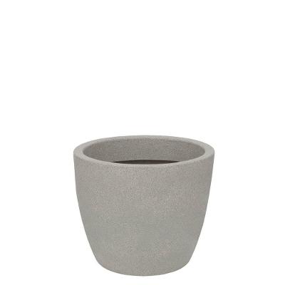 Vaso Malta Redondo Fosco 34x27cm Granito Pedra