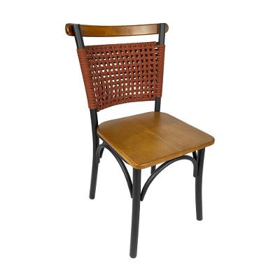 Cadeira Milano Alumínio Corda Náutica Terracota - Laranja