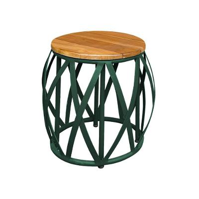 Puff X Alumínio Verde Militar - Verde