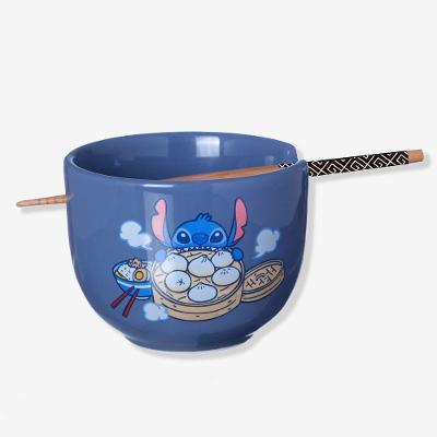 Bowl Com Hashi Stitch Disney