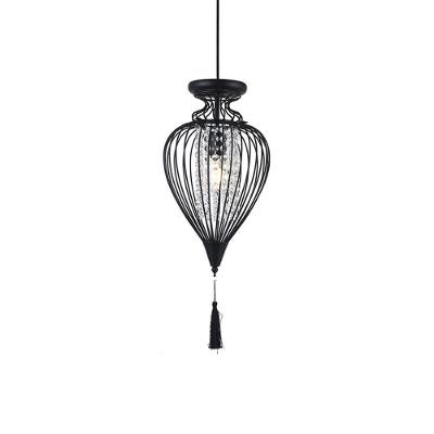 Lustre Pendente Taschibra Istambul M Preto E27 Bivolt