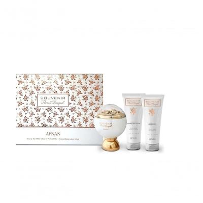Kit Afnan Floral Bouquet Feminino - Edp 100ml + Shower 100ml + Lotion 100ml