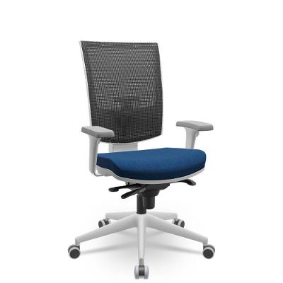 Cadeira Flash Cinza Assento Azul