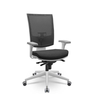 Cadeira Flash Cinza Assento Preto