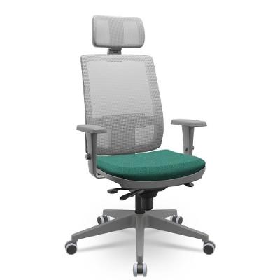 Cadeira Brizza Presidente Grafite Verde