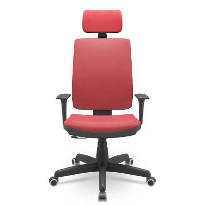 Cadeira Brizza Soft Vermelho Vinil Relax Plax