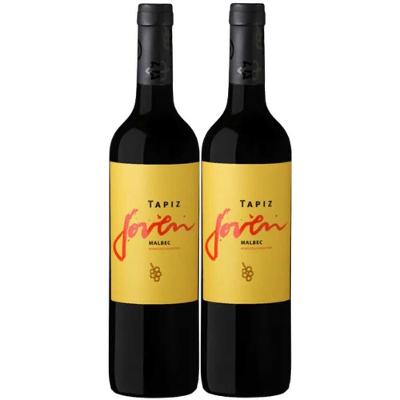 Kit 2 Garrafas Vinho Tinto Tapiz Joven Malbec 750ml