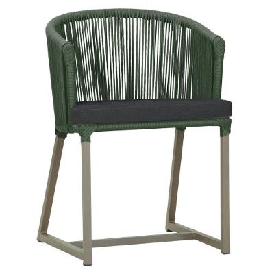 Cadeira De Jantar Noronha Alumínio Fendi E11 Trama Original Verde