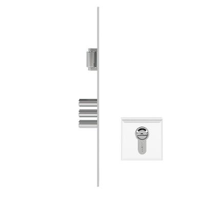 Fechadura Rolete Magnético 3 Pinos - Multponto Euro 100mm Pado Cromado