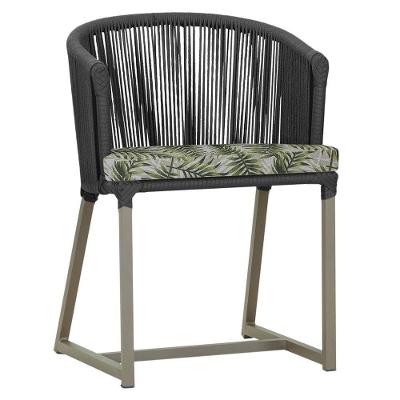 Cadeira De Jantar Noronha Alumínio Fendi E5 Trama Original Preto