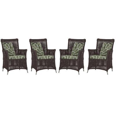 4 Poltronas Igapó Alumínio Pintura Fendi Corda Náutica E5 Marrom