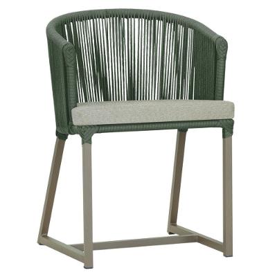Cadeira De Jantar Noronha Alumínio Fendi E3 Trama Original Verde