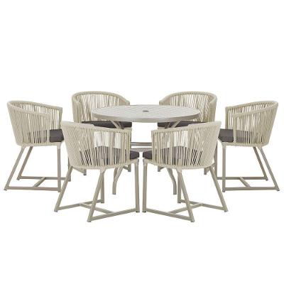 Mesa E 6 Cadeiras De Jantar Noronha Fendi E11 Trama Original Rami