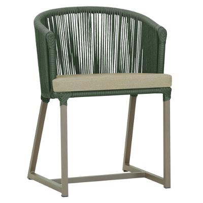 Cadeira De Jantar Noronha Alumínio Fendi E7 Trama Original Verde