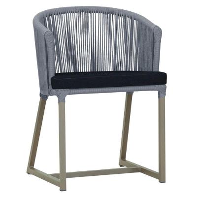 Cadeira De Jantar Noronha Alumínio Fendi E12 Trama Original Prata