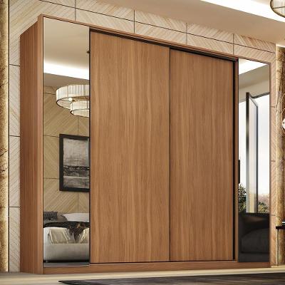Guarda Roupa Casal Laredo 4 Portas Flex Amêndola Touch Com Espelho - Demartêz