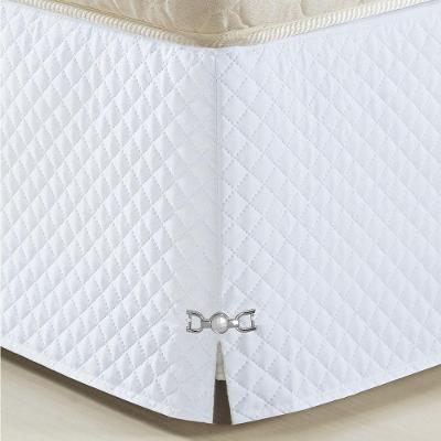 Saia Para Cama Box Casal Padrão Veneza Branco