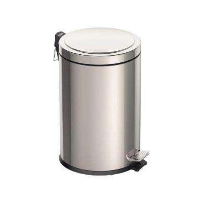 Lixeira Com Pedal Tramontina Brasil Em Aço Inox Com Balde Interno 20 L