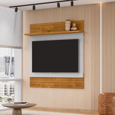 Conjunto Painel E Rack Gardênia Naturalle Off White
