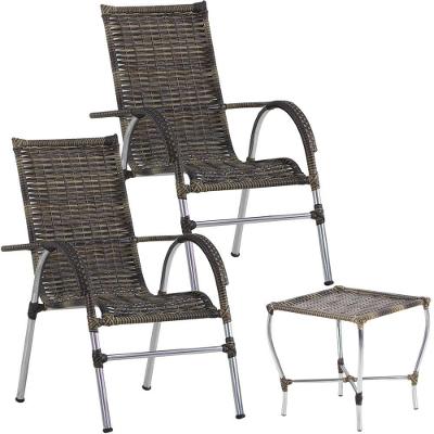 Conjunto De Cadeiras E Mesa De Centro Área Trama Original Cappuccino