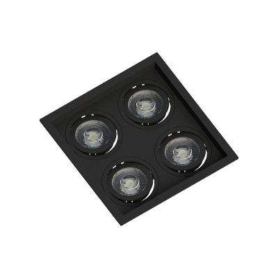 Spot Embutir Recuado Save Energy 4 Lâmpadas Par 20 Bivolt Preto