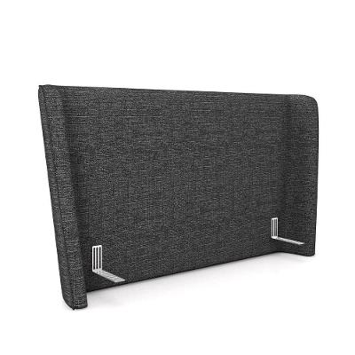 Cabeceira Design Para Cama King Torres Pés Em Madeira Linho Chumbo G91 - Gran Belo