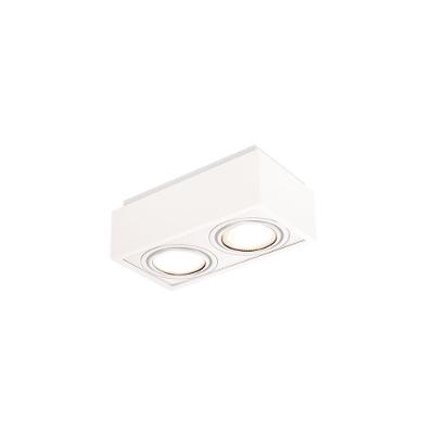 Spot De Sobrepor Newline Box Para 2 Lâmpadas Mr16 Gu10 Bivolt Branco
