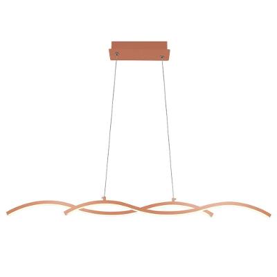 Lustre Pendente Quality Twine 1339 Com Led Bivolt Cobre