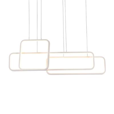 Lustre Pendente Quality Recto 1446 Led Bivolt Branco