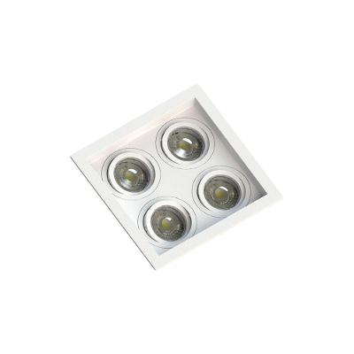 Spot Embutir Recuado Save Energy 4 Lâmpadas Mr16 Gu10 Bivolt Branco