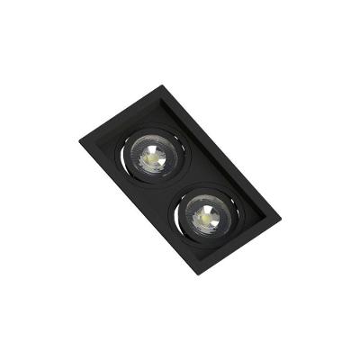 Spot Embutir Recuado Save Energy 2 Lâmpadas Par 20 Bivolt Preto