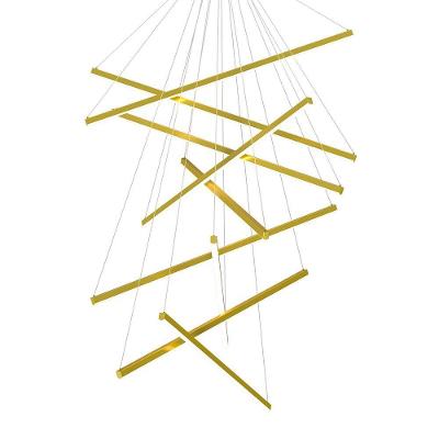 Lustre Pendente Skylight Opus 4020 Led Bivolt Dourado
