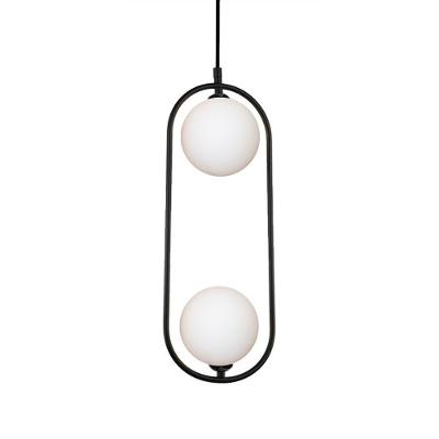 Lustre Pendente Quality Cadre 1334 G9 Bivolt Preto Branco