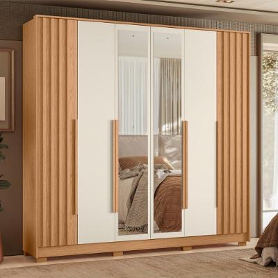 Guarda Roupa 6 Portas Espelho Olavo Freijo Off White
