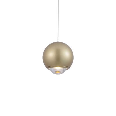 Lustre Pendente Nordecor Muna 2701 Dourado Fosco Led Bivolt Dourado Fosco 2701