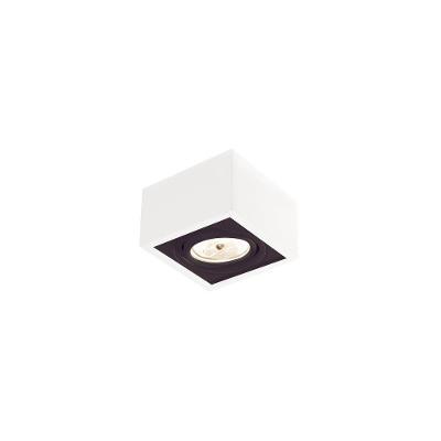 Spot De Sobrepor Newline Box Mr16 Gu10 Bivolt Branco E Preto