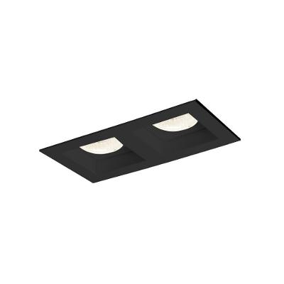 Spot De Embutir Newline Flat Para 2 Lâmpadas Ar70 Gu10 Bivolt Preto