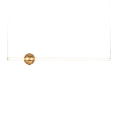 Lustre Pendente Skylight Line 3041 Dourado Led Bivolt Dourado-branco