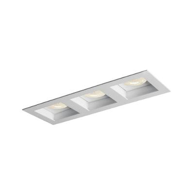 Spot De Embutir Newline Flat Para 3 Lâmpadas Par 20 E27 Bivolt Preto