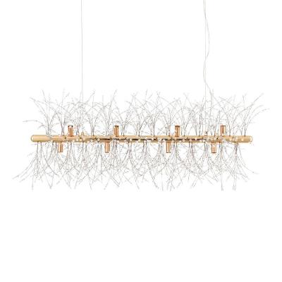 Lustre Pendente Astraled Mensae Pt-1042 Dourado G9 Bivolt