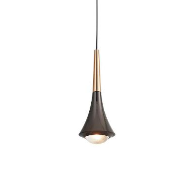 Lustre Pendente Astraled Tureis Pt-9135 Preto Dourado Led Bivolt