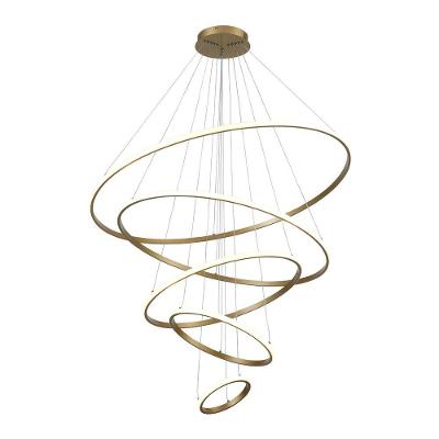 Lustre Pendente Astraled Tabit Pl-9847 Dourado Led Bivolt