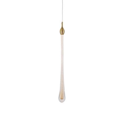 Lustre Pendente Skylight Drop 3059 Led Bivolt Dourado-transparente