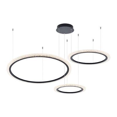 Lustre Pendente Astraled Aspectral Pl-9739 Preto Led Bivolt
