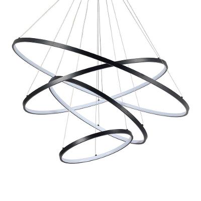 Lustre Pendente Skylight Júpiter 3038 Led Bivolt Preto