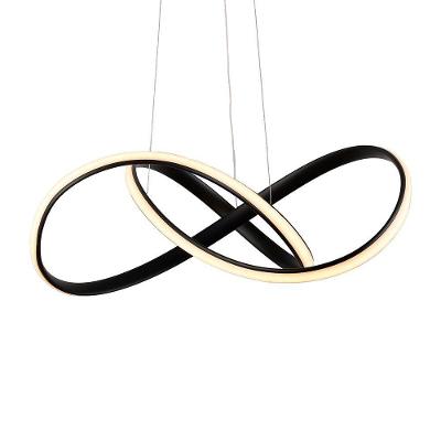 Lustre Pendente Skylight Strip 3017 Led Bivolt Preto