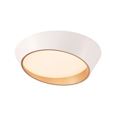 Plafon Astraled Bonanos P-9922 Led Bivolt Branco Dourado